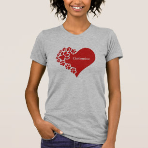 Camiseta Coração Personalizado Pet Love