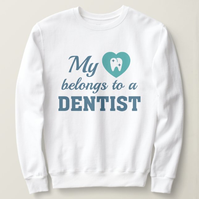 Camiseta Coração Pertence Dentista (Frente do Design)