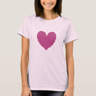 Camiseta Coração pixelado