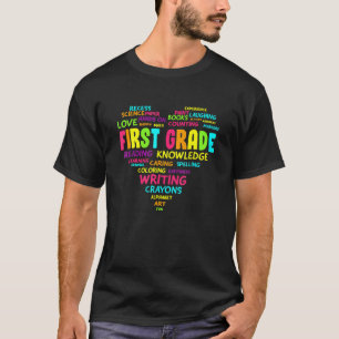 Camiseta Coração Primeiro Grau Equipe Professor Aluno De Vo