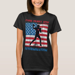 Camiseta Coração Pura E Determinação Do Futebol Americano