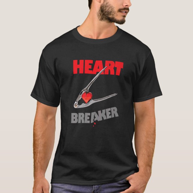 Camiseta Coração Quebra-Cabeça Adorava Pun Com Um Quebra-No (Frente)