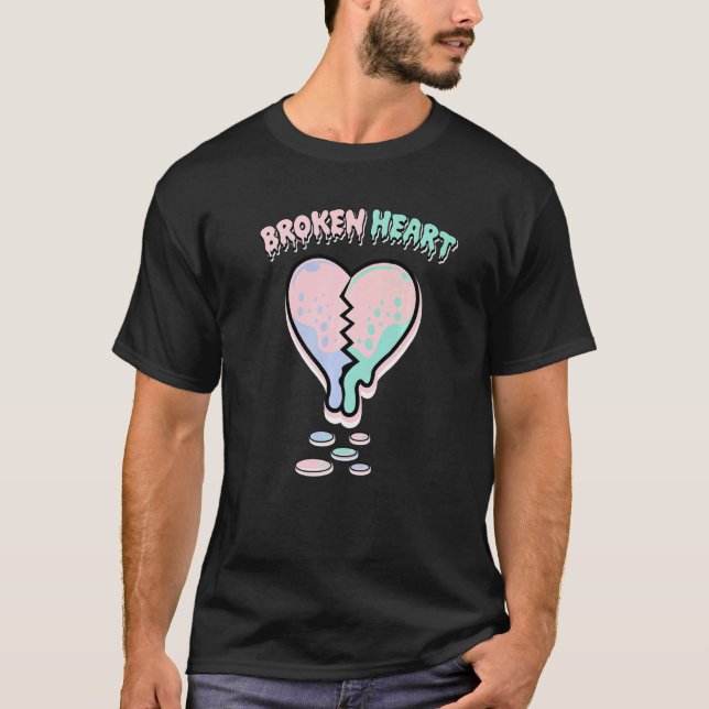 Camiseta Coração Quebrada Páscoa 5 s Correspondente (Frente)