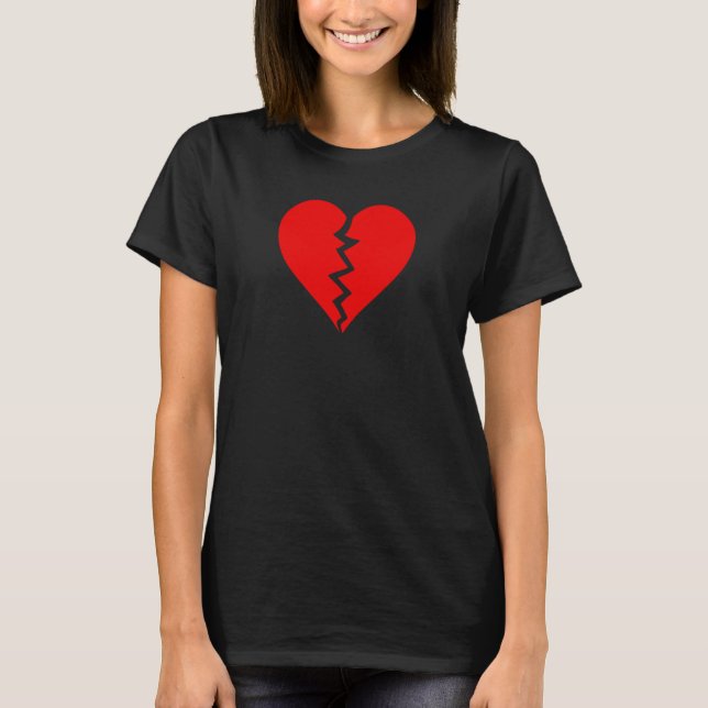 CAMISETA CORAÇÃO QUEBRADA QUEBRA O CORAÇÃO QUEBRADA (Frente)