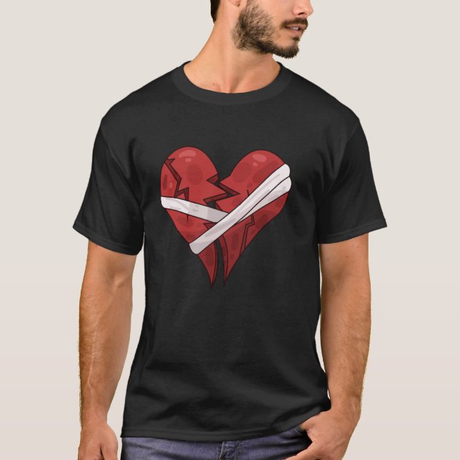 Camiseta Coração Quebrado Single Conscientização D (Frente)