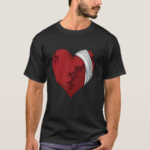 Camiseta Coração Quebrado Single Conscientização D