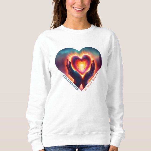 Camiseta Coração Quente das Mãos Frio (Frente)