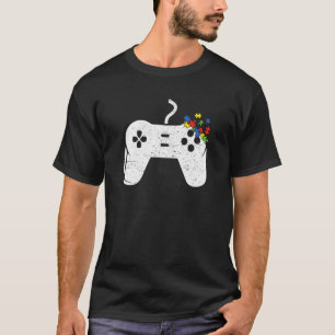 Camiseta Coração Retro Vintage Jogo de Vídeo Consciencializ