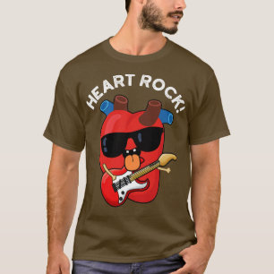 Camiseta Coração Rock Engraçado Anatomia Música