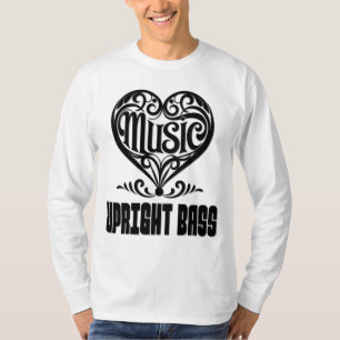 Camiseta Coração rolante elegante para amantes de latas ver