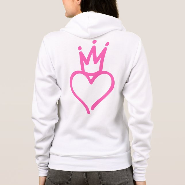 Camiseta Coração rosa para a princesa (Verso)