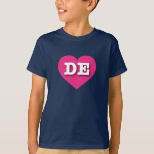 Camiseta Coração Rosa Quente Delaware - Grande Amor