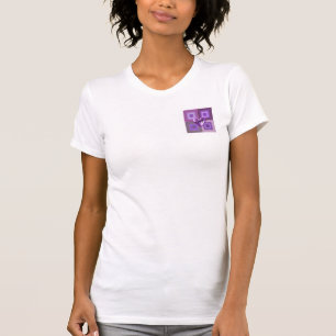 Camiseta Coração Roxo Com Amor