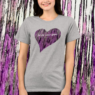 Camiseta Coração Roxo Je Ne Sais Quoi Chic