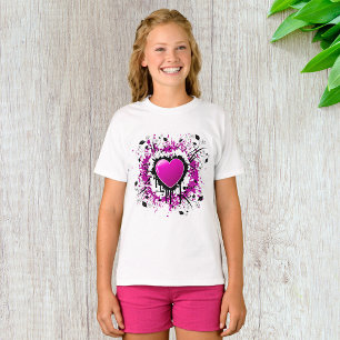 Camiseta Coração Roxo namorados