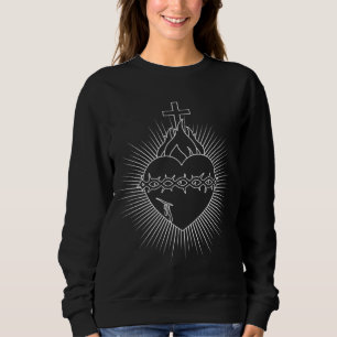 Camiseta Coração Sagrado Da Devoção Católica Cristã De Jesu