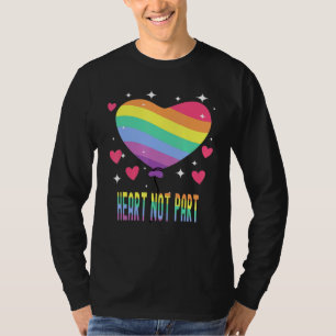 Camiseta Coração Sem Parte Sinalizador Pansexual Sinalizado