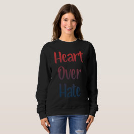 Camiseta Coração sobre o Ódio