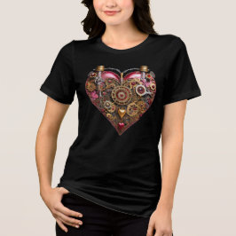Camiseta Coração Streampunk Rubi do Dia dos Namorados