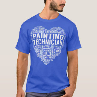 Camiseta Coração Técnico de Pintura