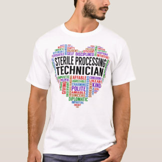 Camiseta Coração Técnico de Processamento Estéril
