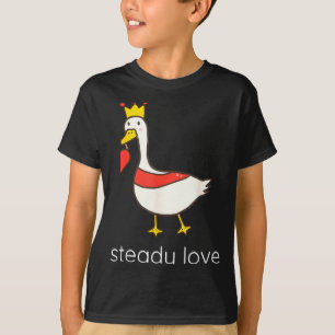 Camiseta Coração Terno Amor Estável Ganso Engraçado Casal M