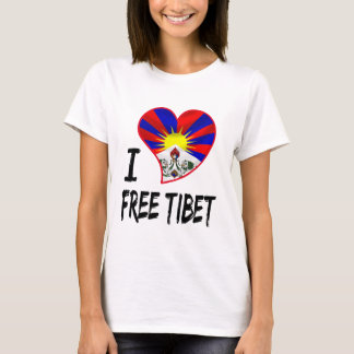 Camiseta coração tibetano