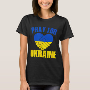 Camiseta Coração Ucrânia Fica Com a Ucrânia