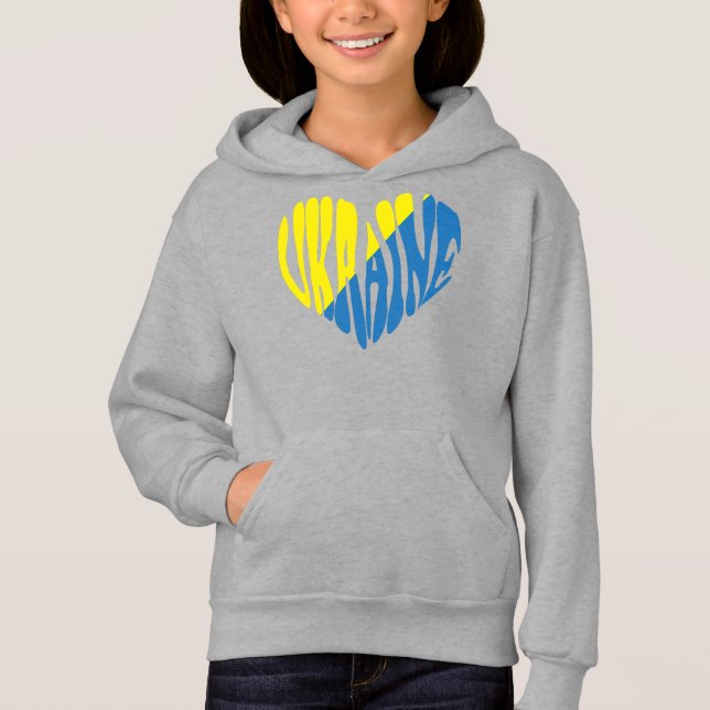 CAMISETA CORAÇÃO UCRANIANO AZUL E AMARELO (Frente)