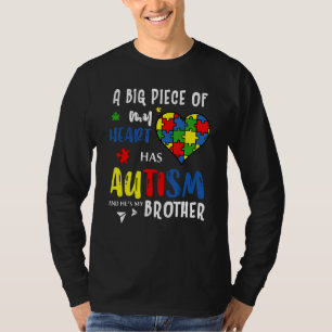 Camiseta Coração, um grande pedaço do meu Autismo Cardíaco