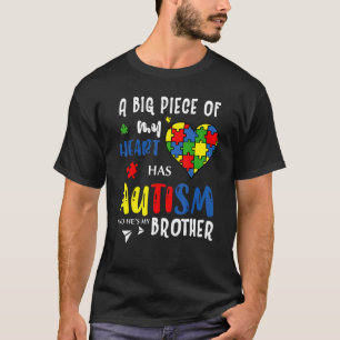 Camiseta Coração, um grande pedaço do meu Autismo Cardíaco 