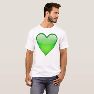 Camiseta Coração Verde - Emoji