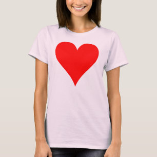 Camiseta coração vermelho