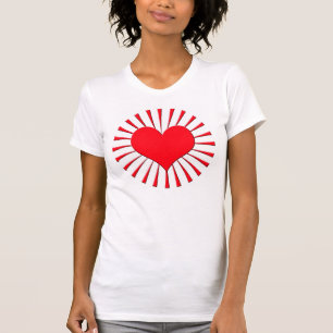 Camiseta Coração vermelho