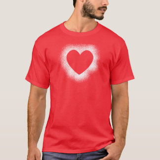 Camiseta Coração vermelho