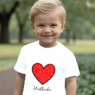 Camiseta Coração vermelho