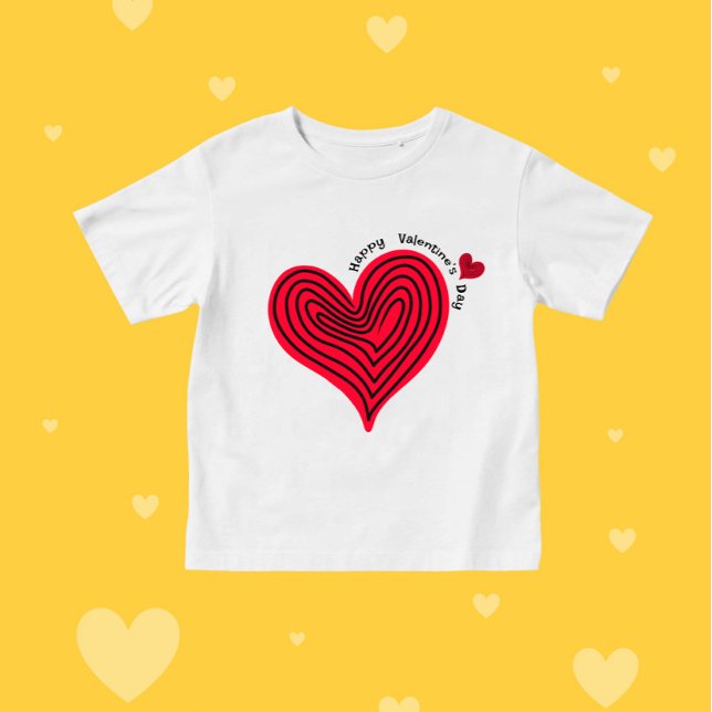Camiseta Coração vermelho (Criador carregado)