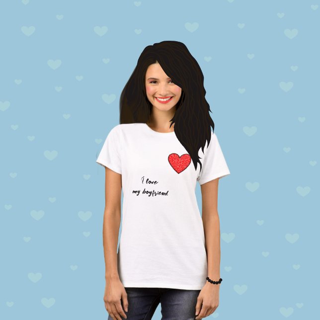 Camiseta Coração vermelho (Criador carregado)