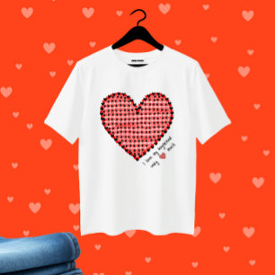 Camiseta Coração vermelho