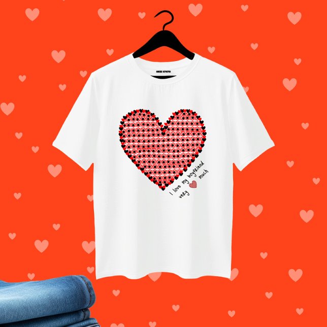 Camiseta Coração vermelho (Criador carregado)