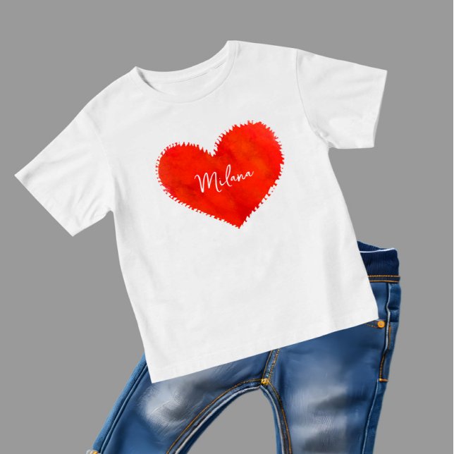 Camiseta Coração vermelho (Criador carregado)