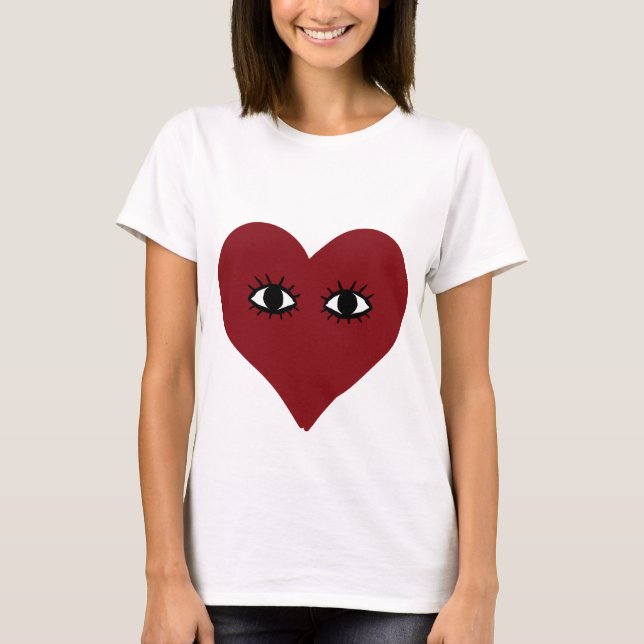 Camiseta Coração Vermelho (Frente)