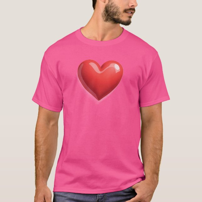 Camiseta Coração Vermelho (Frente)