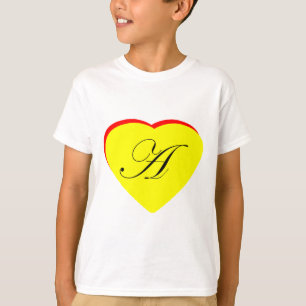 Camiseta Coração Vermelho Amarelo Um Convite De Casamento O