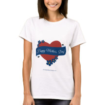 Coração Vermelho Celebração do Dia das Mães