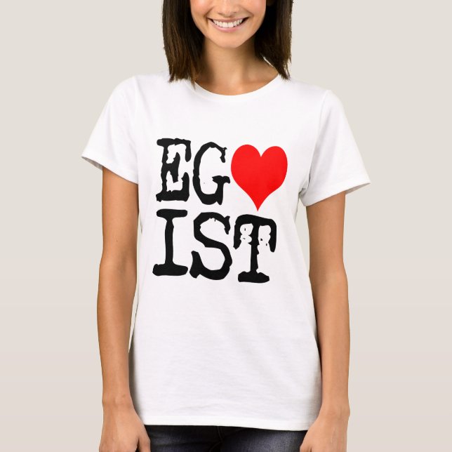 Camiseta Coração Vermelho Egoísta (Frente)