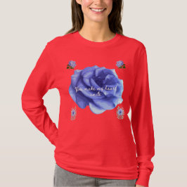 Camiseta Coração vermelho sorridente