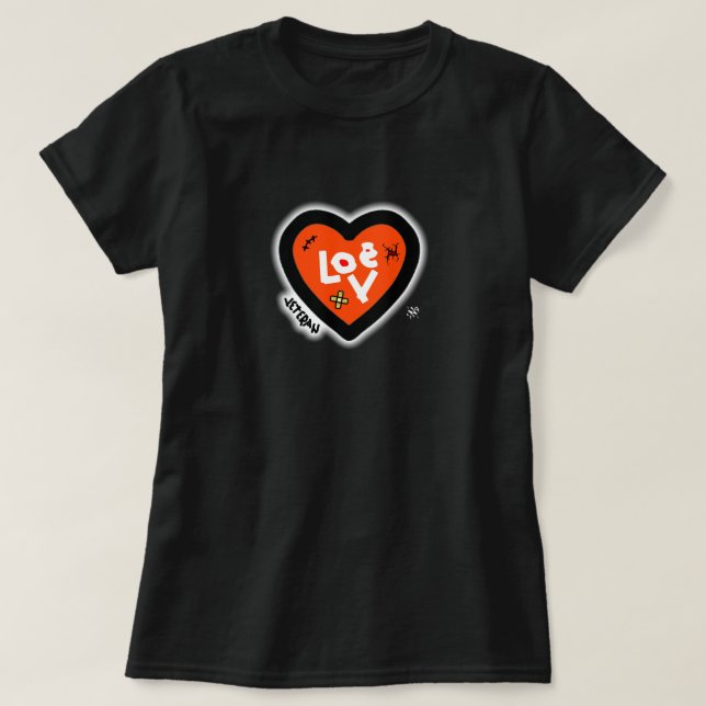 Camiseta Coração veterano (conhece o amor) (Frente do Design)
