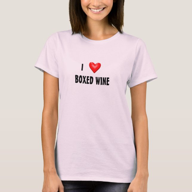 Camiseta coração, vinho IBOXED (Frente)