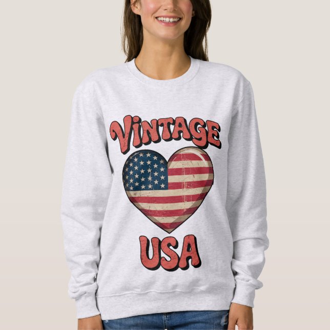 Camiseta coração vintage feminino usd (Frente)
